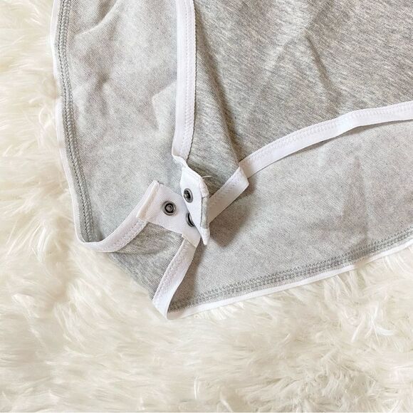 Nike Heather Gray Logo Bodysuit with White Accents - Picture 3 of 5